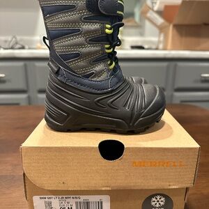 Merrell Kids' Navy and Gray Snow Boots